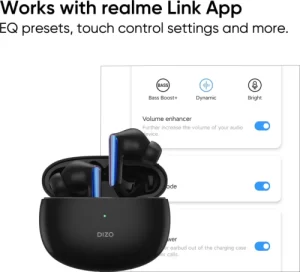 Dizo by realme TechLife Buds Z TWS Earbuds (Onyx) - Image 4