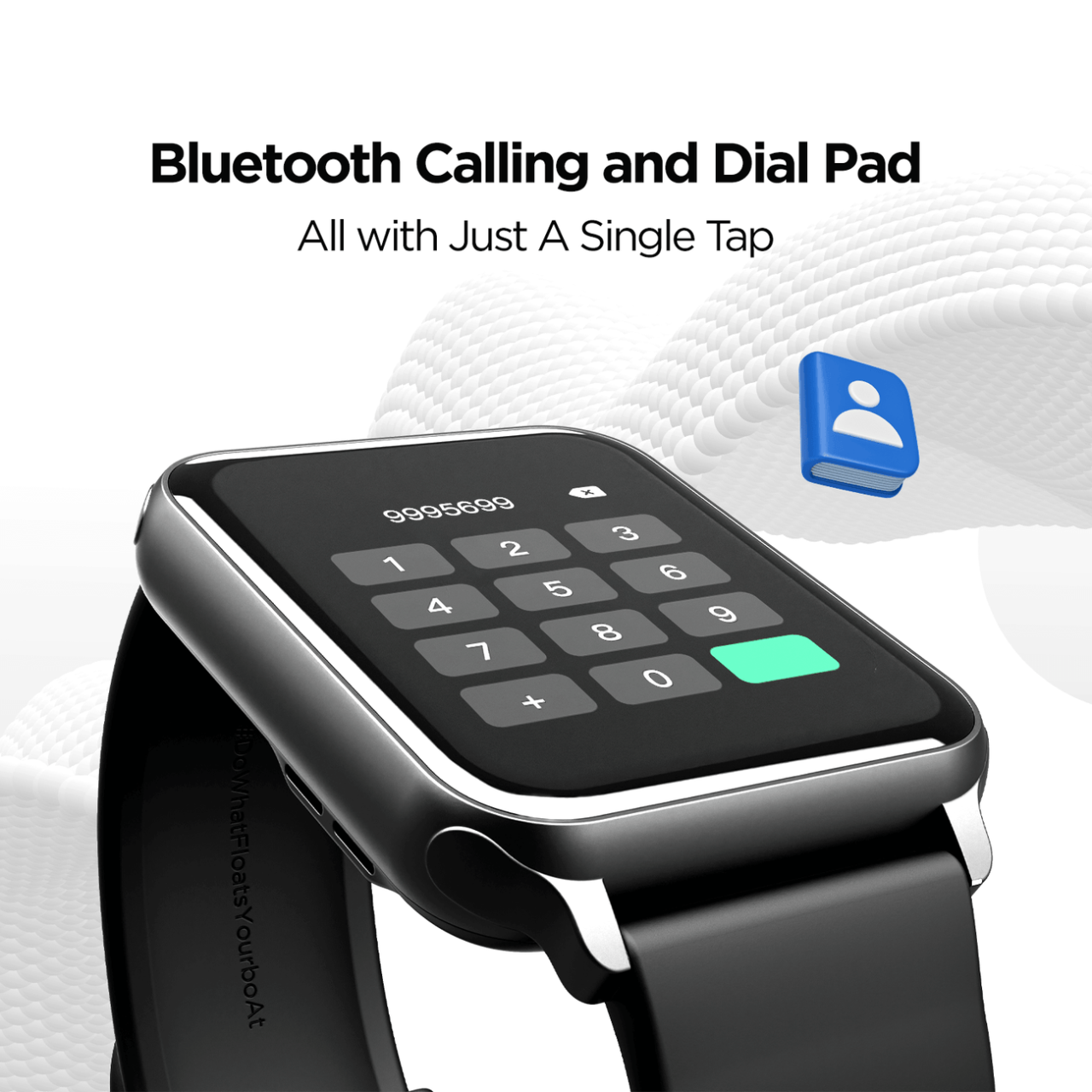 boAt Wave Call Smart Watch, Bluetooth Calling (Active Black) - Image 8