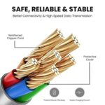 Portronics Konnect L 1.2M Fast Charging 3A Micro USB Cable (White) - Image 4