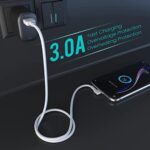 Portronics Konnect L 1.2M Fast Charging 3A Micro USB Cable (White) - Image 5