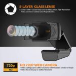 Tizum Web Camera Full HD 720P Widescreen Viewing Angle - Image 2