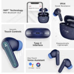 Boat Airdopes 115 Wireless Bluetooth Airbuds (Furiour Blue) - Image 4