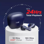 Boat Airdopes 115 Wireless Bluetooth Airbuds (Furiour Blue) - Image 5
