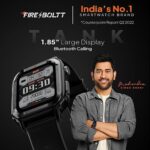Fire-Boltt Tank 1.85 Bluetooth Calling Smart Watch (Black) - Image 5