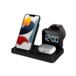 Portronics Bella 15W 3 in 1 Wireless Charger - Black - Image 2