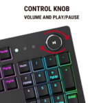 Redgear Shadow Blade Mechanical Keyboard - Black - Image 2