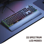 Redgear Shadow Blade Mechanical Keyboard - Black - Image 3